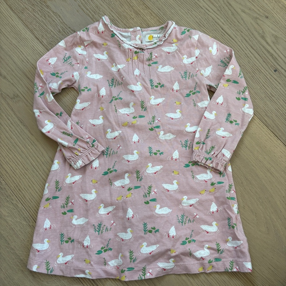 Baby boden milkshake duck dress 2/3